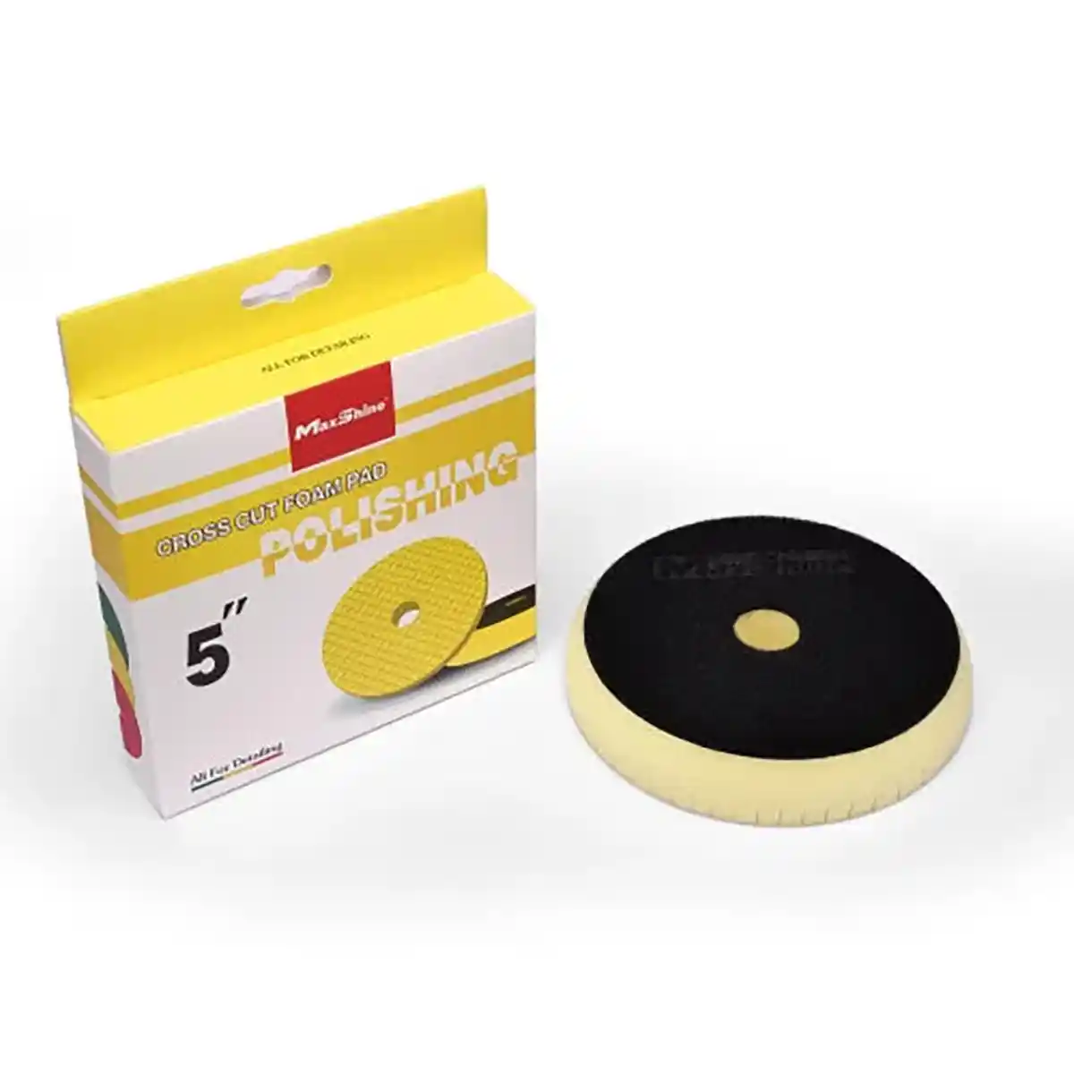 Cross Cut Foam Pad and Yellow Polishing and 5 Inch for Smooth, High-Gloss Finishing